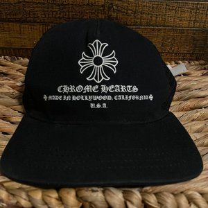 Chrome Hearts Mens Printed Cross Snapback Trucker Hat